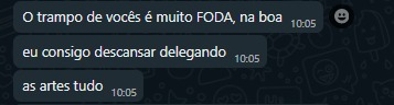 Elogio de uma agência cliente sobre a peça entregue