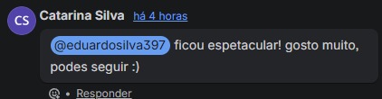 Elogio de uma agência cliente sobre a peça entregue
